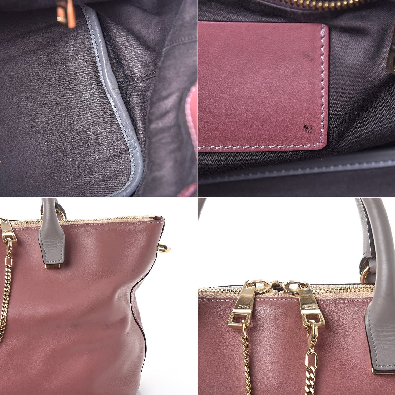Chloe Smooth Calfskin Medium Baylee Tote Darlington Pink 9 of 10