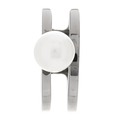 Mikimoto Darkened Sterling Silver Akoya Pearl 6mm Passionoir Ear Cuff 1 of 5