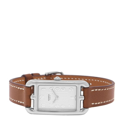 Hermes Stainless Steel Barenia 20mm Nantucket Quartz Watch Fauve 2 of 5