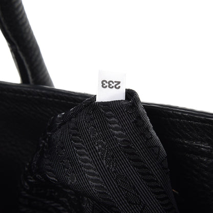 Prada Vitello Daino Tote Nero Black 7 of 8