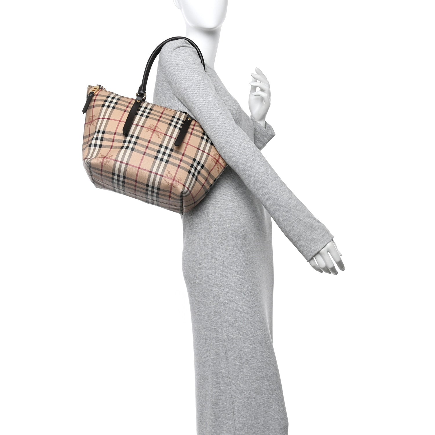 Burberry Haymarket Check Small Salisbury Tote Chocolate 2 of 14