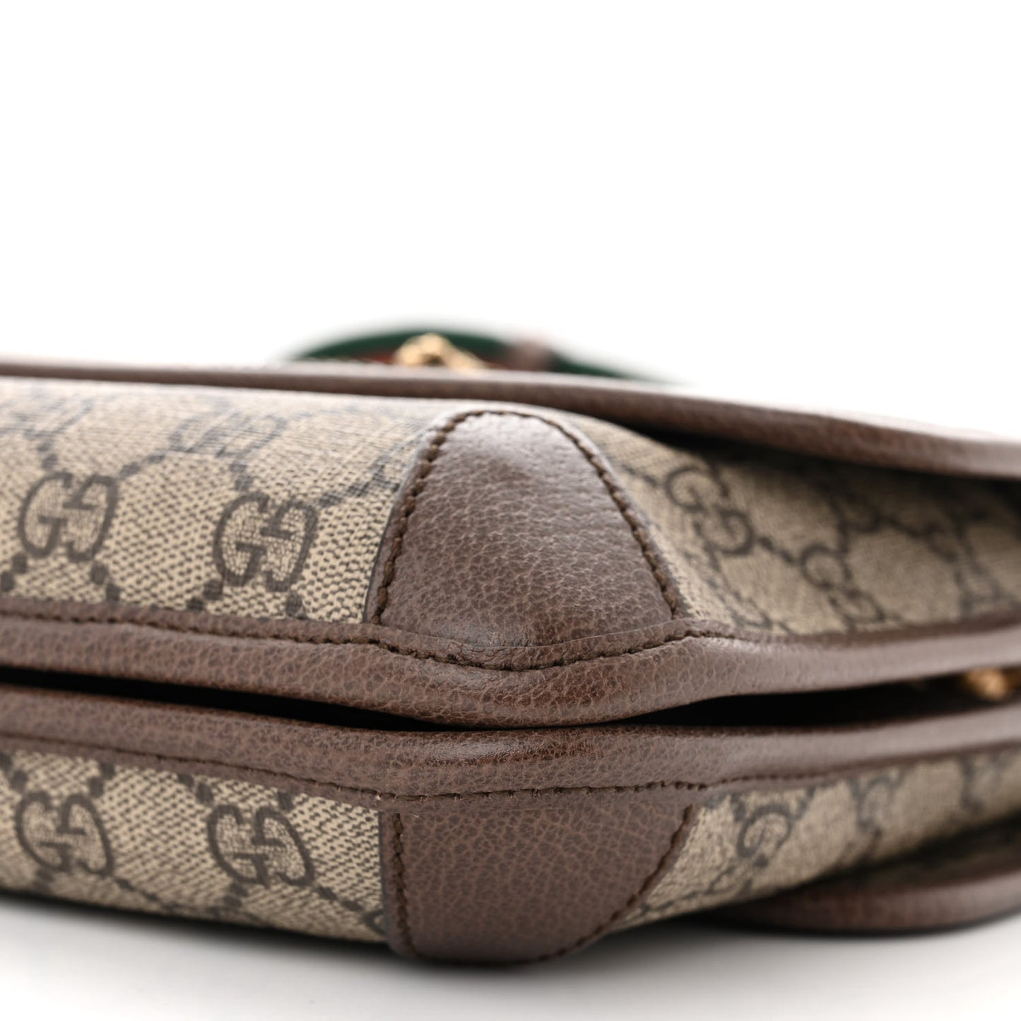 GG Supreme Monogram Web Small Neo Vintage Double Flap Messenger Bag Beige New Acero