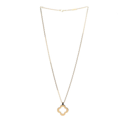 Van Cleef & Arpels 18K Yellow Gold Byzantine Alhambra Pendant Necklace 3 of 7