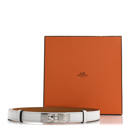 Hermes Epsom Kelly Belt New White 4 of 4