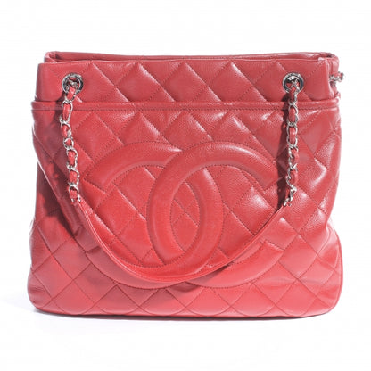 Chanel Caviar Timeless Large Shopping Tote Red 1 of 7
