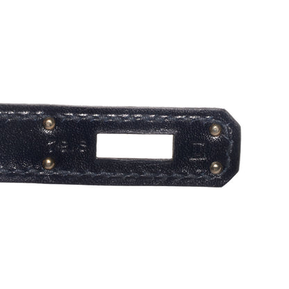 Hermes Box Kelly Cut Clutch Pochette Indigo 6 of 8