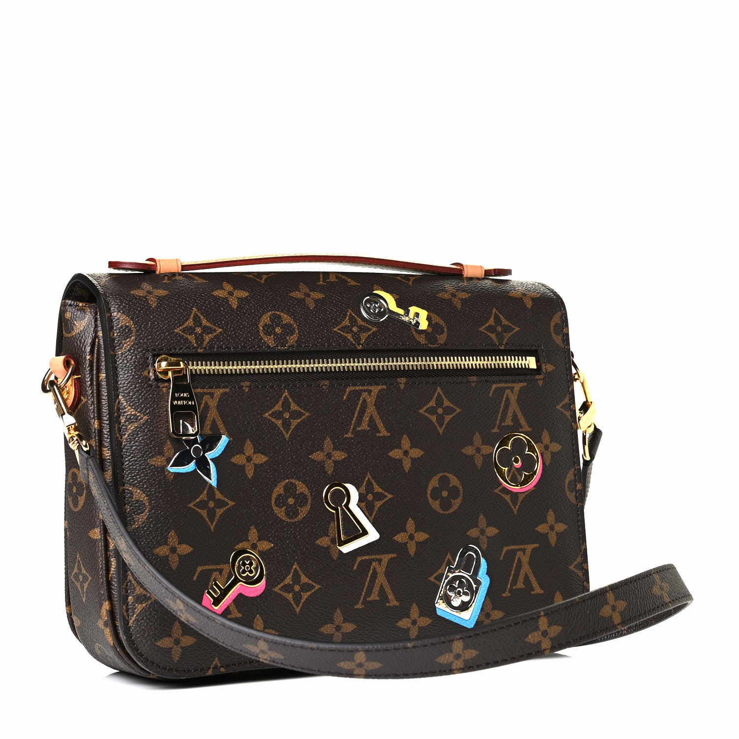 Louis Vuitton Monogram Love Lock Pochette Metis 2 of 8