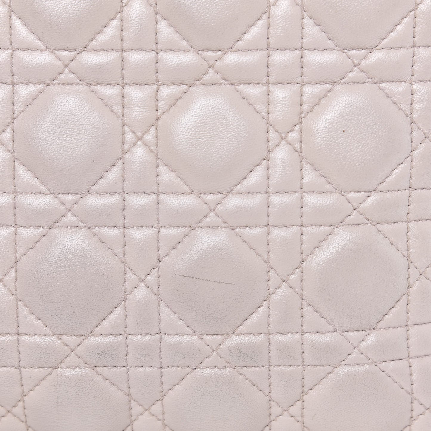 Lambskin Cannage Medium Lady Dior Light Pink