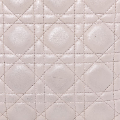 Christian Dior Lambskin Cannage Medium Lady Dior Light Pink 12 of 20