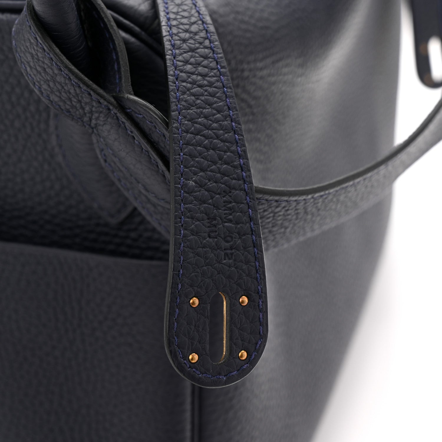Hermes Taurillon Clemence Lindy 30 Bleu Nuit 7 of 11