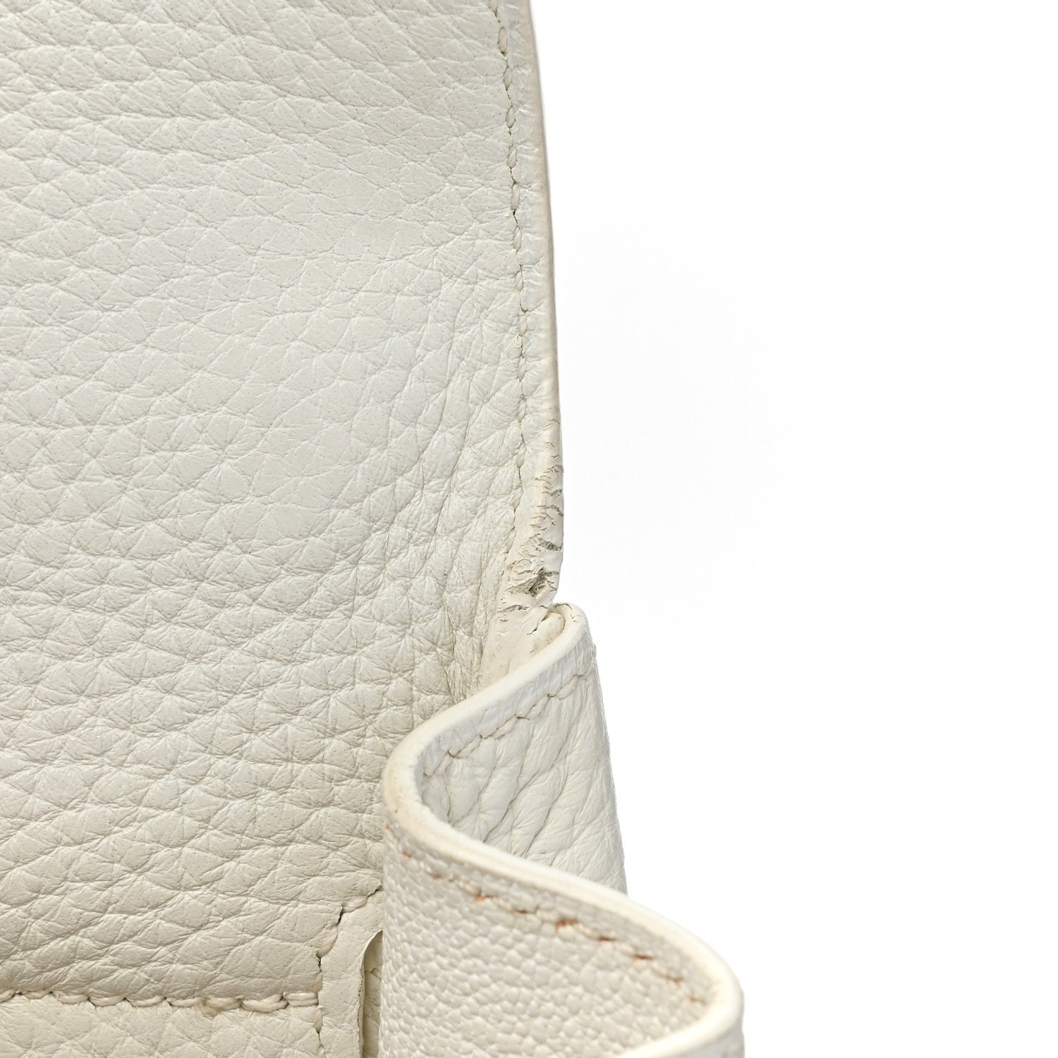 Hermes Taurillon Clemence Kelly Retourne 32 White 14 of 22