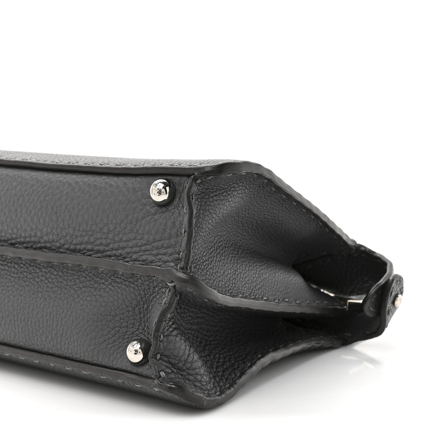 Cuoio Romano Selleria Chamois Small Peekaboo I SEE U Satchel Asfalto Camelia