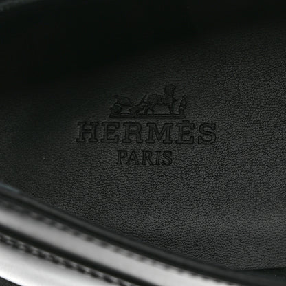 Hermes Calfskin First Derby Shoes 37.5 Black 6 of 9