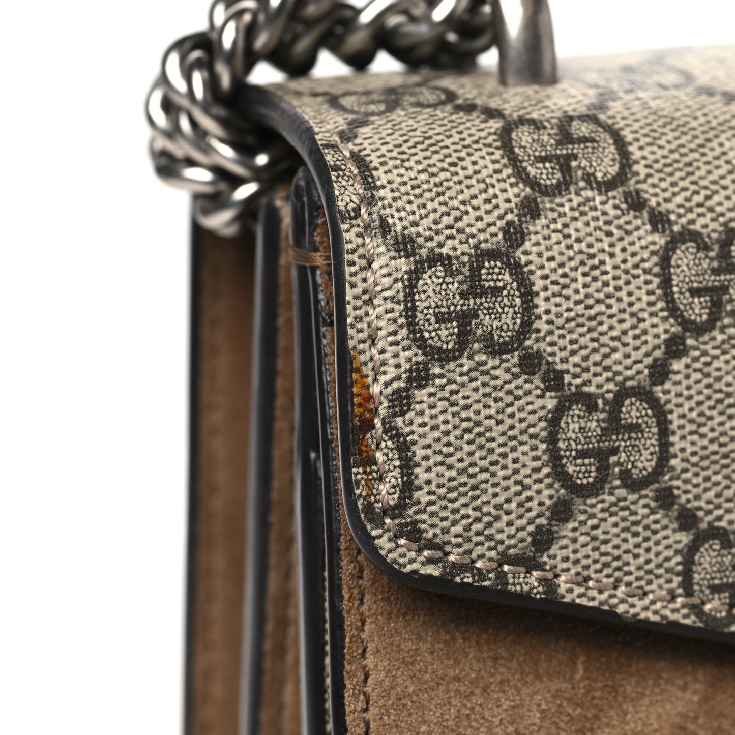 GG Supreme Monogram Small Dionysus Shoulder Bag Taupe