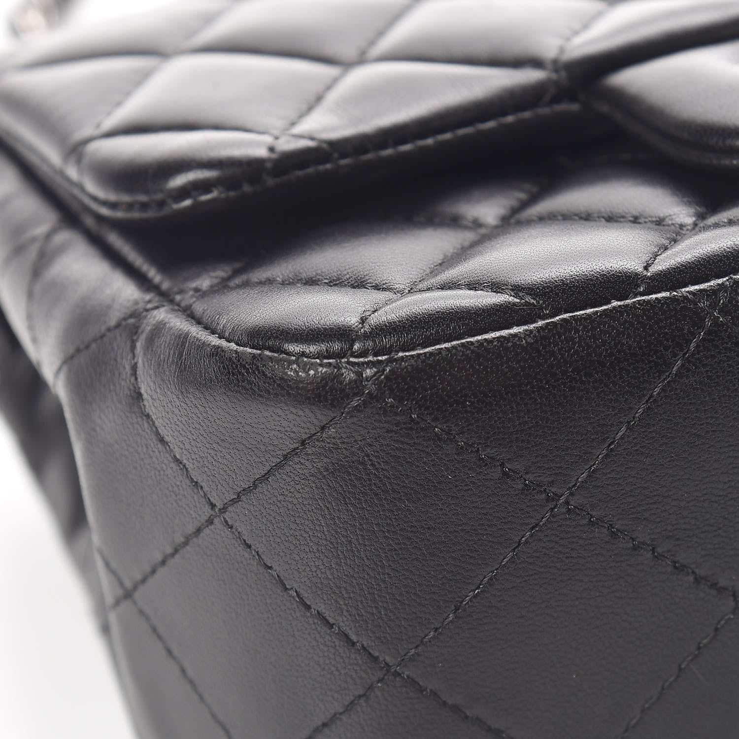 Chanel Lambskin Quilted Mini Square Flap Black 9 of 15