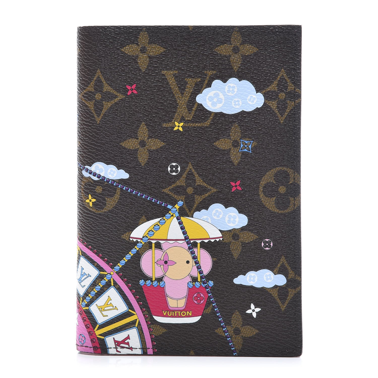 Louis Vuitton Monogram 2020 Christmas Animation Big Wheel Passport Cover Rose Ballerine 1 of 9
