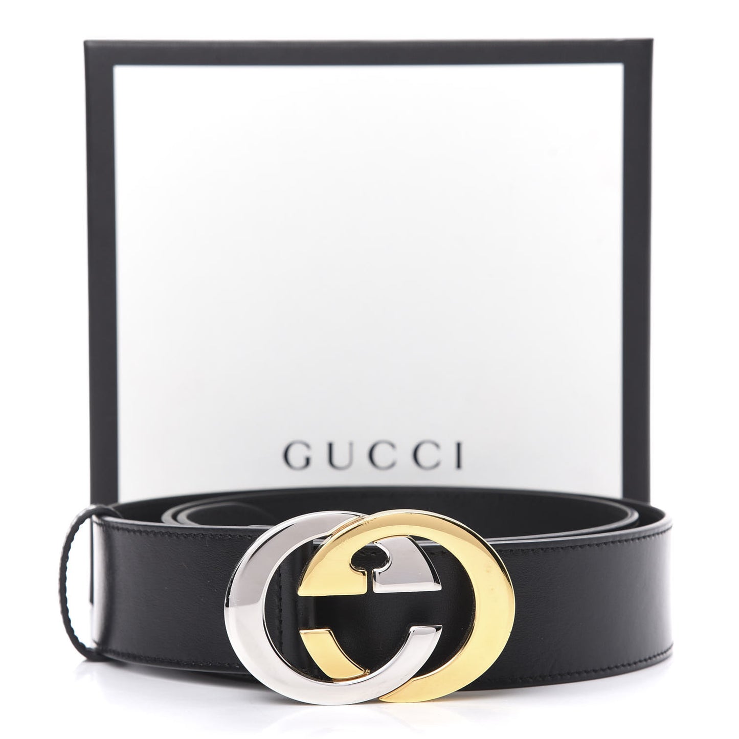 Calfskin Interlocking G Belt 100 40 Black