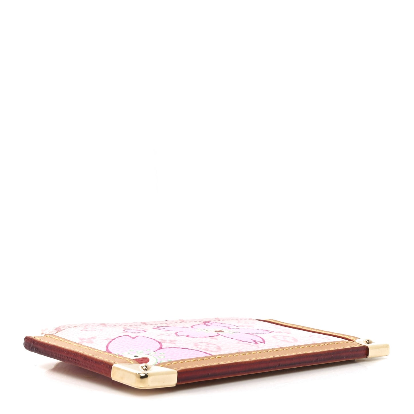 Monogram Cherry Blossom Key Pouch Pink