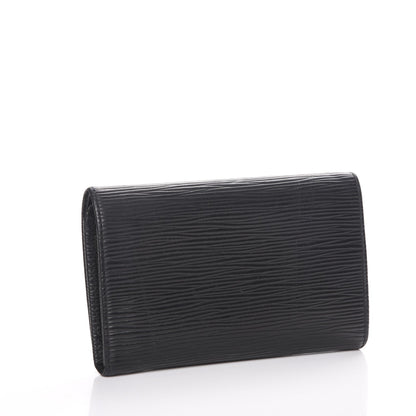Louis Vuitton Epi Porte-Monnaie Billets Tresor Wallet Black 3 of 7
