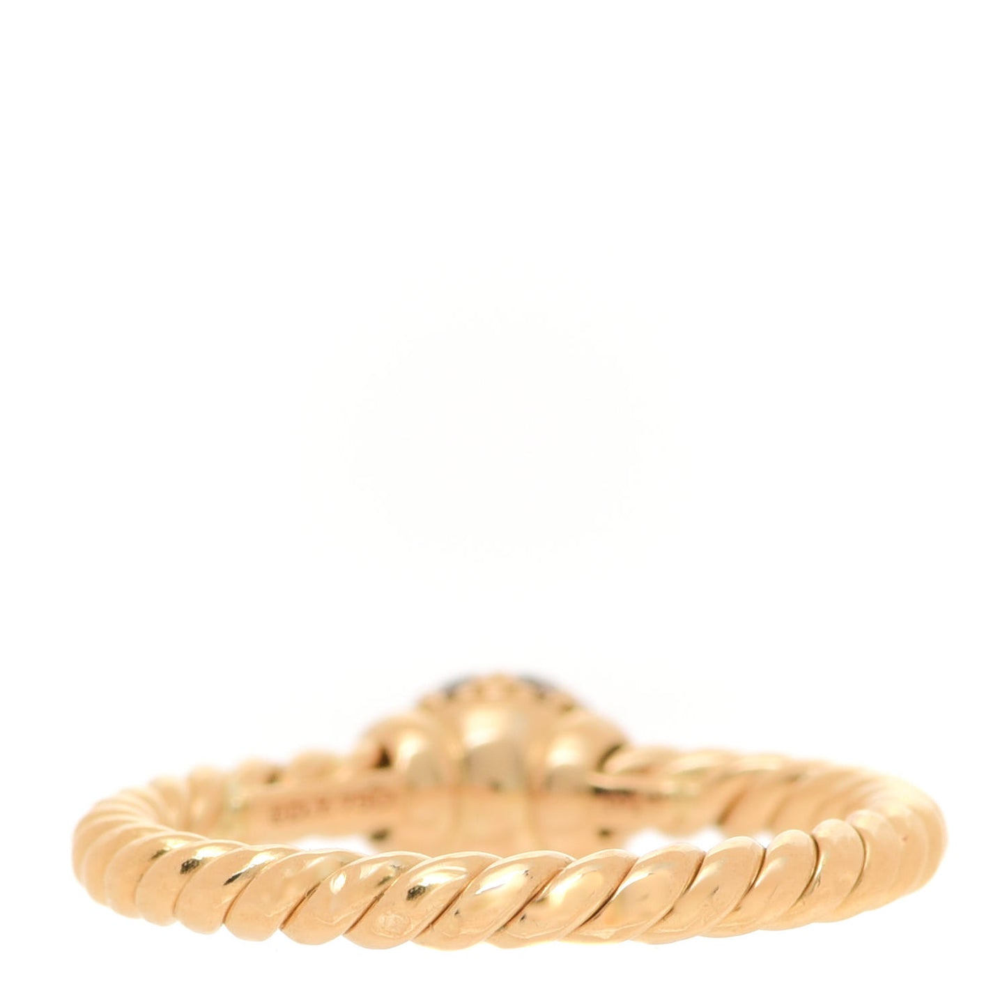 18K Yellow Gold Diamond Petite Solari Station Ring 48 4.5