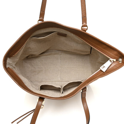 Gucci Monogram Medium Bree Zippered Tote Beige Tabacco 11 of 13