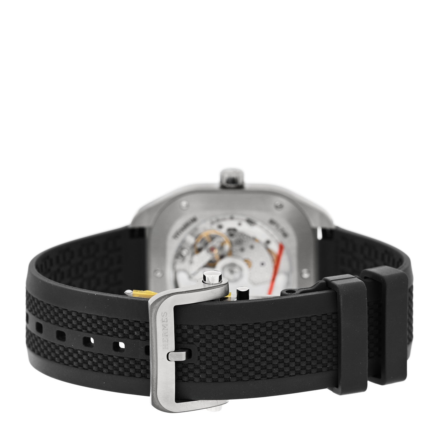 Hermes Titanium Rubber 39mm H08 Automatic Watch Gris Fonce 3 of 5