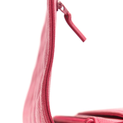 Chanel Caviar Quilted Boy Wallet On Chain WOC Fuchsia 11 of 13