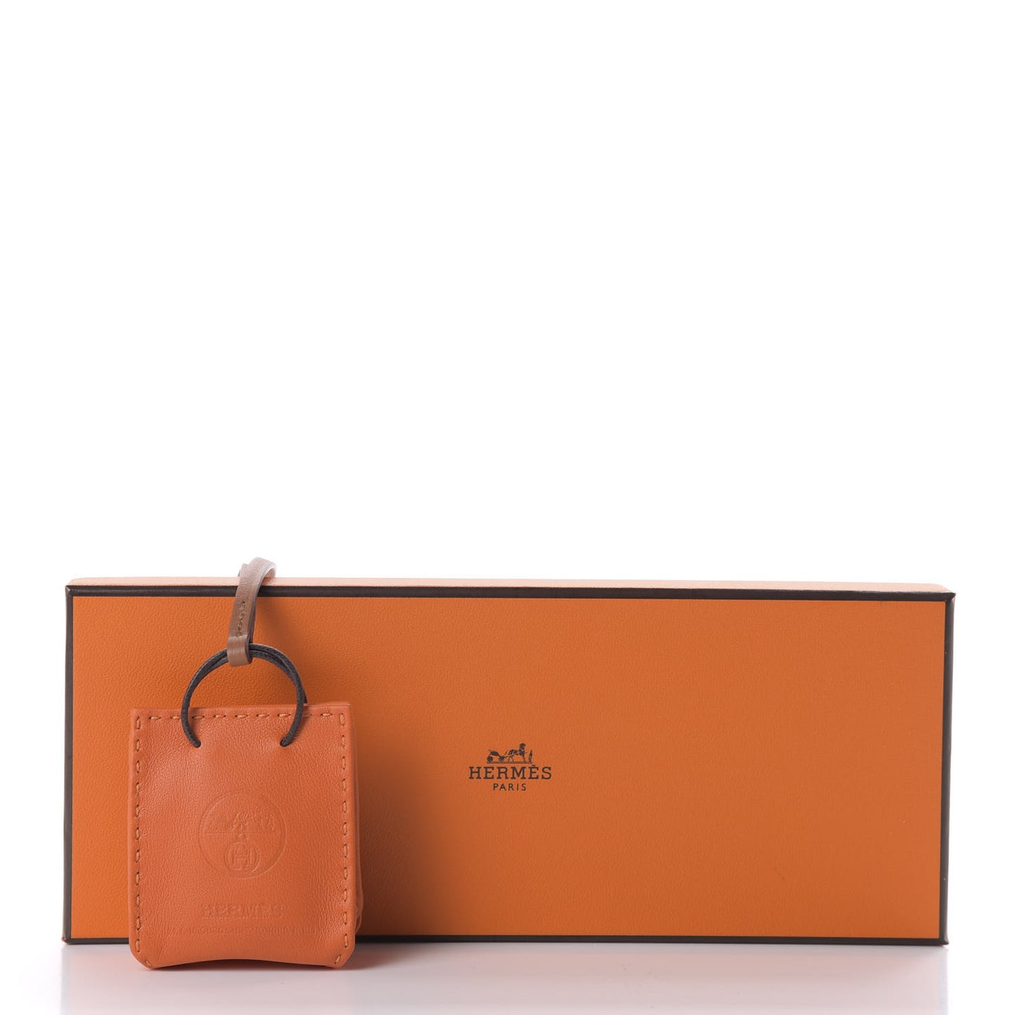 Milo Lambskin Swift Shopping Bag Charm Feu Gold