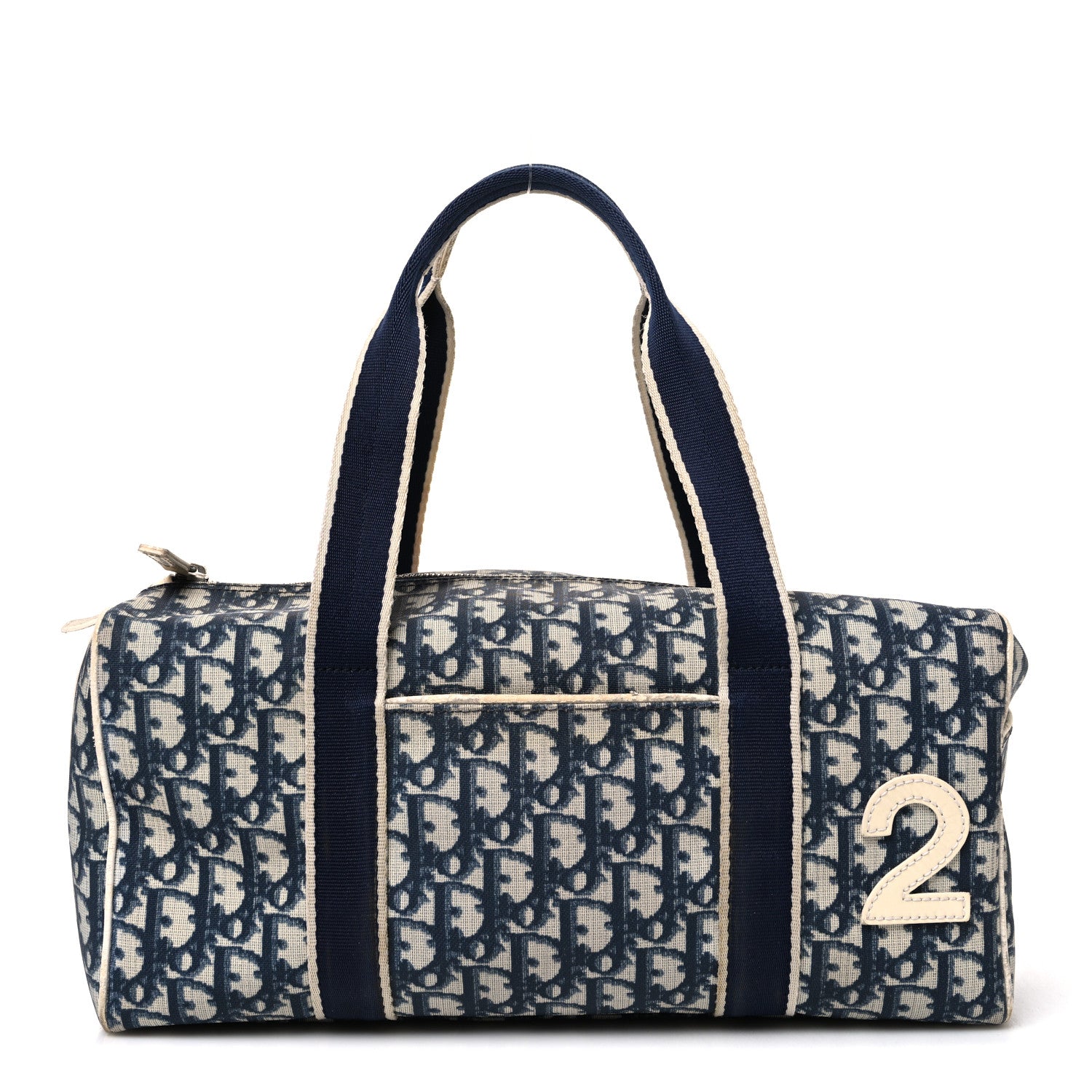 Christian Dior Monogram Trotter No 2 Boston Bag Blue 1 of 11
