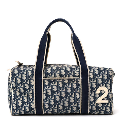 Christian Dior Monogram Trotter No 2 Boston Bag Blue 1 of 11