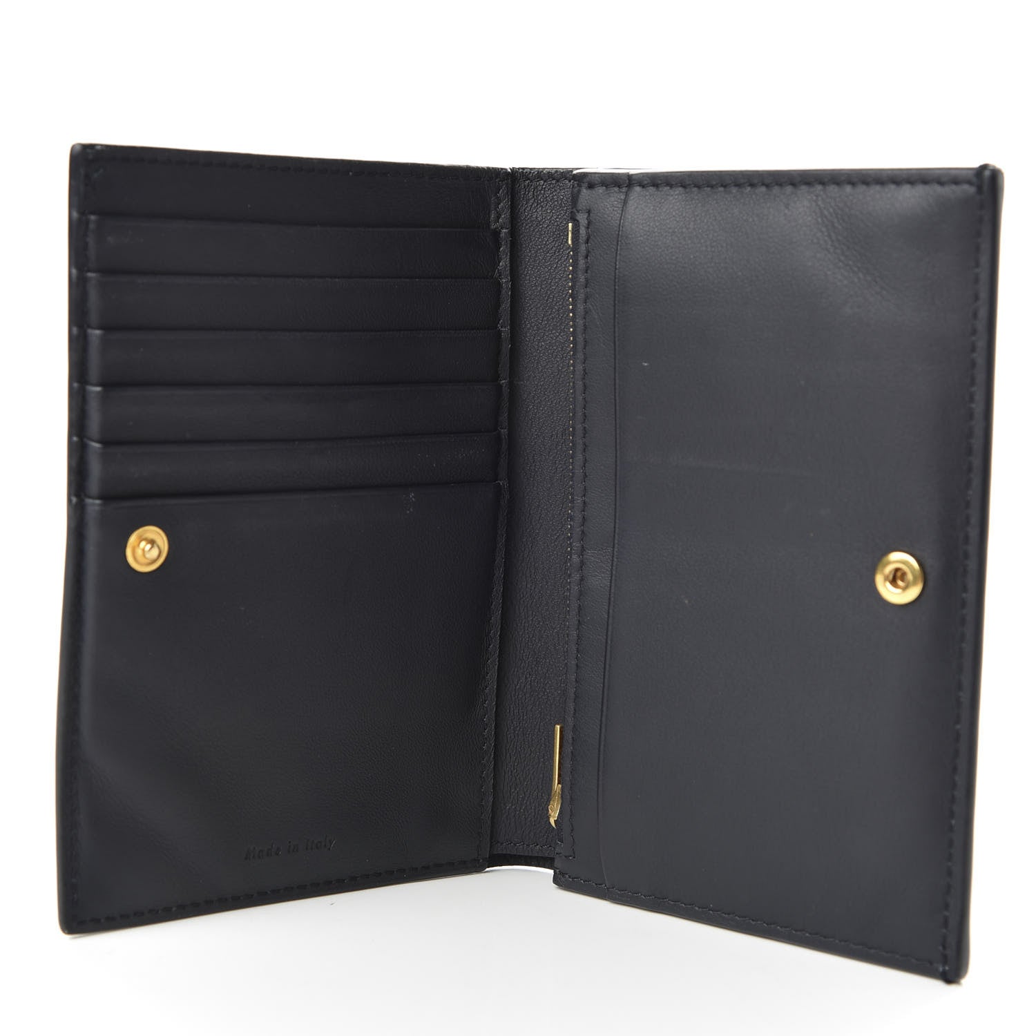 Celine Smooth Lambskin Medium Frame Multifunction Wallet Dark Navy Claycourt 5 of 9
