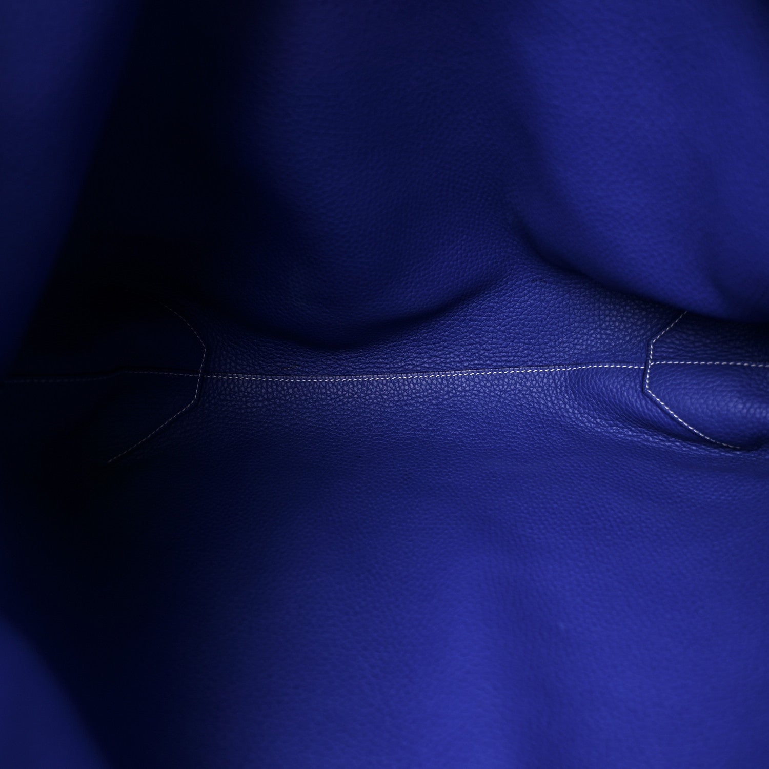 Hermes Taurillon Clemence Double Sens 45 Reversible Tote Graphite Bleu Electrique 9 of 19