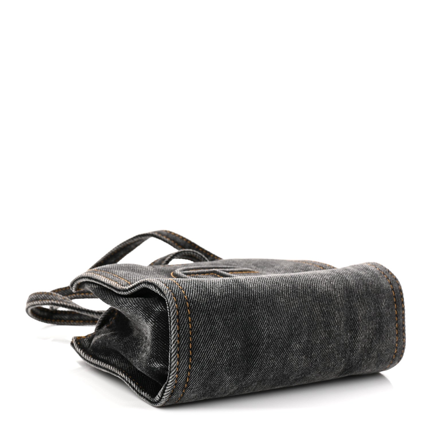 Telfar Denim Small Shopping Bag Black 1774583 – FASHIONPHILE