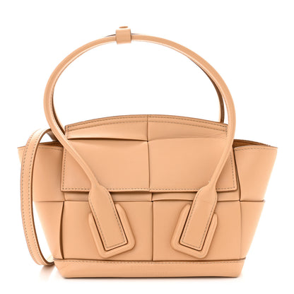 Bottega Veneta French Calfskin Maxi Intrecciato Mini Arco Nude 1 of 11