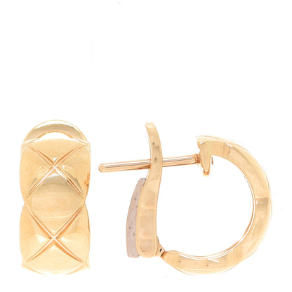 Chanel 18K Yellow Gold Coco Crush Earrings 1 of 5