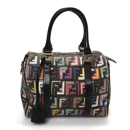 Fendi Zucca Spalmati Vitello FF Multicolor Forever Boston Multicolor Black 2 of 31