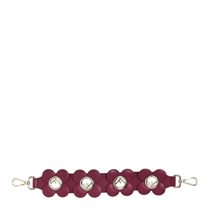 Fendi Vitello Century Opaco F is Fendi Floral Mini Strap You Black Cherry 1 of 5