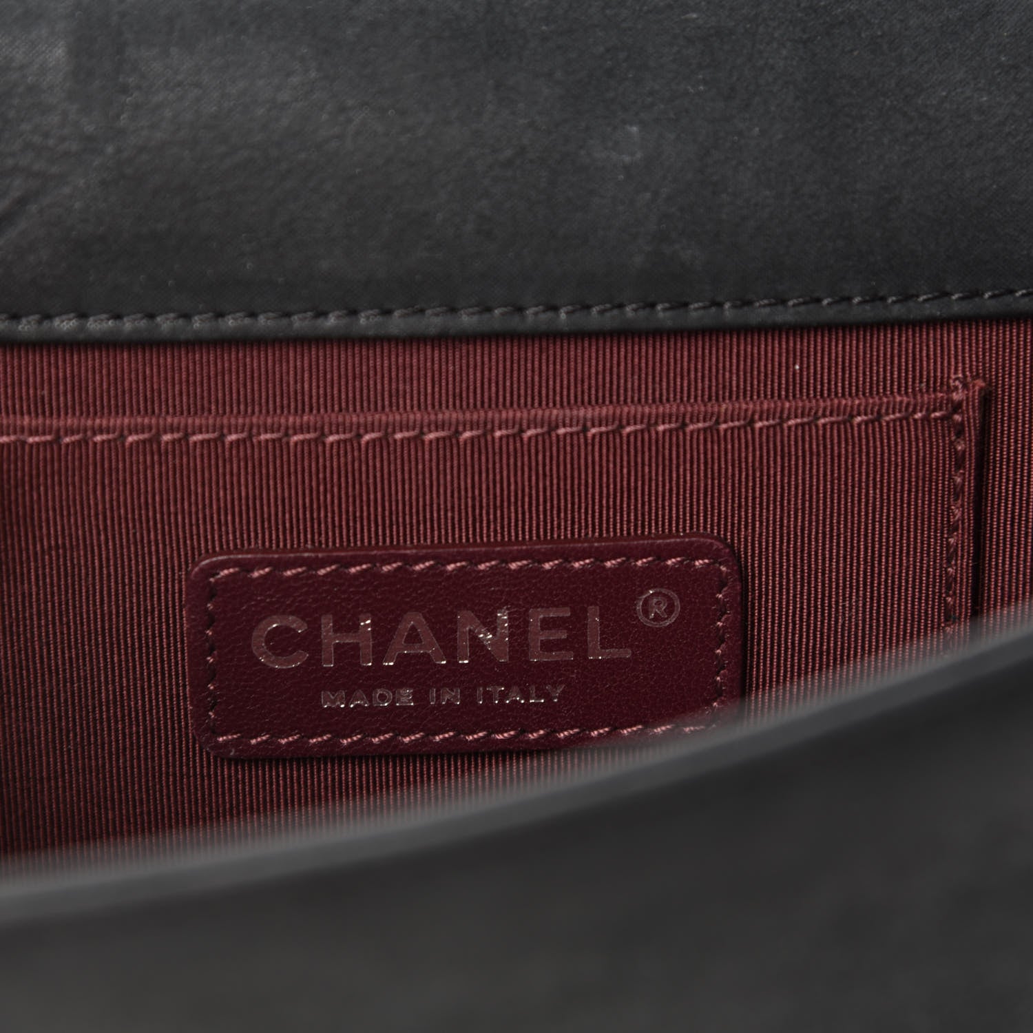 Chanel Iridescent Calfskin Marble Plexiglass Horizontal Boy Brick Flap Dark Khaki 8 of 9