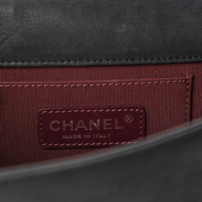 Chanel Iridescent Calfskin Marble Plexiglass Horizontal Boy Brick Flap Dark Khaki 8 of 9