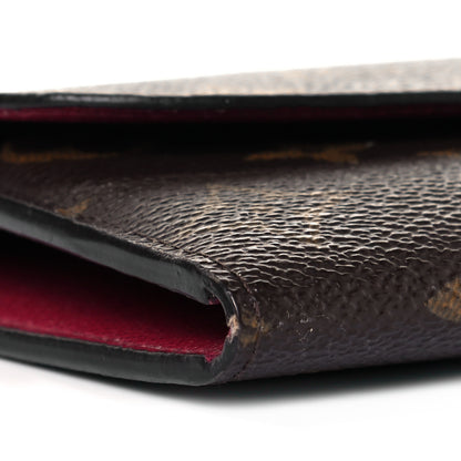 Louis Vuitton Monogram Emilie Wallet Fuchsia 8 of 9