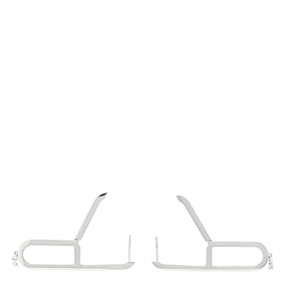 Hermes Sterling Silver Ever Chaine D'Ancre Earrings 3 of 4