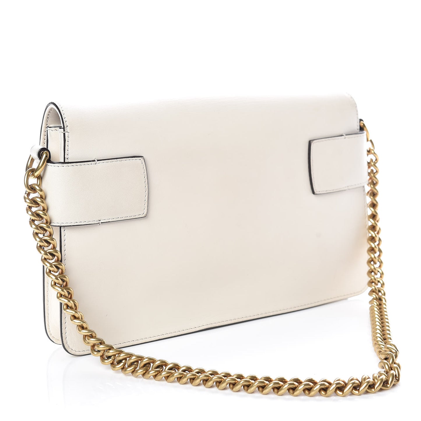 Nappa Sylvie Web Tiger Broadway Shoulder Bag White