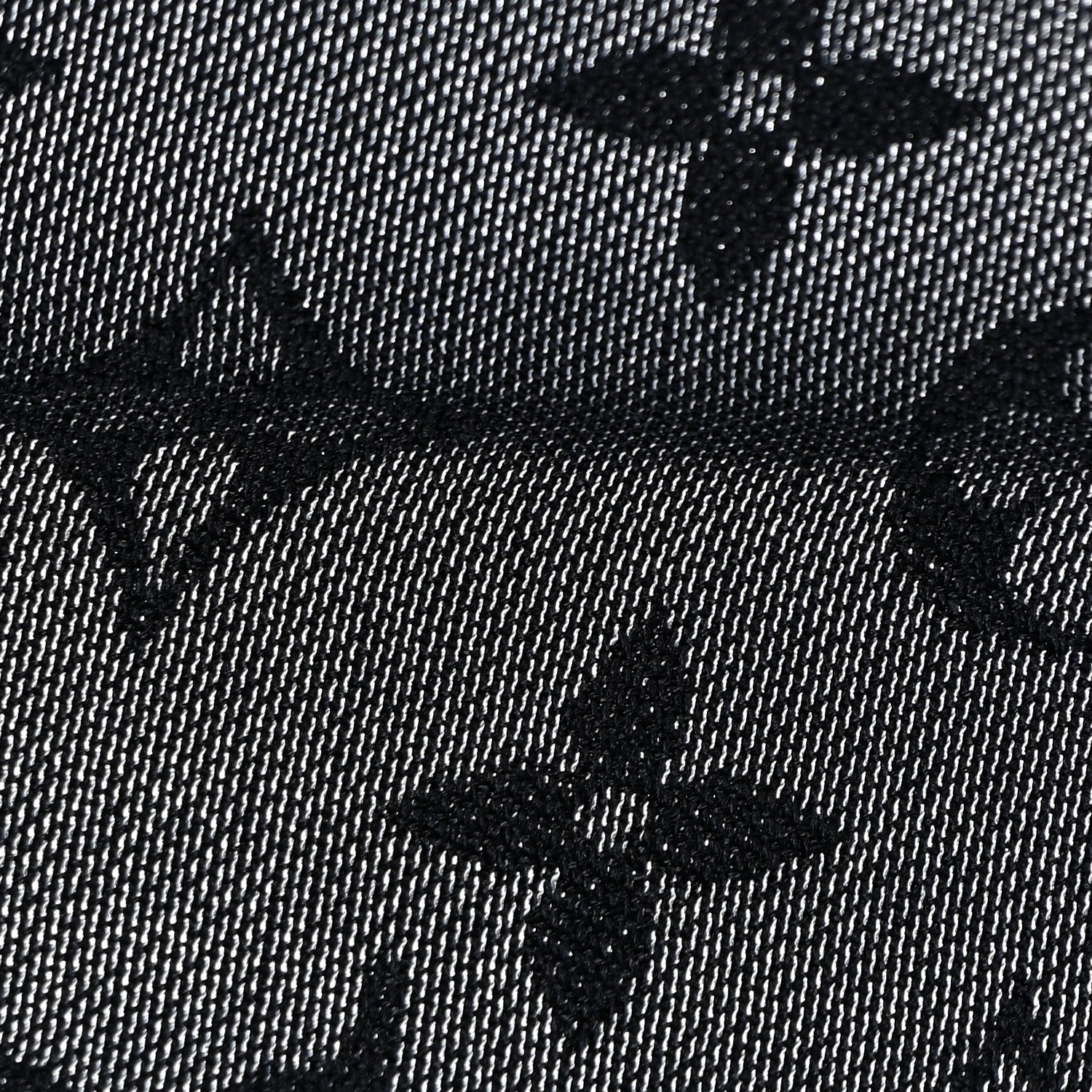 Louis Vuitton Silk Lurex Wool Monogram Shine Shawl Black 8 of 8