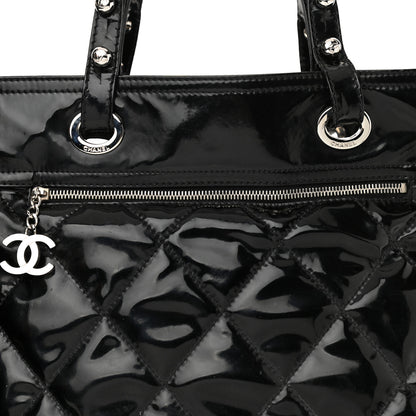 Chanel Vinyl Quilted Large Paris Biarritz Tote Black 9 of 17
