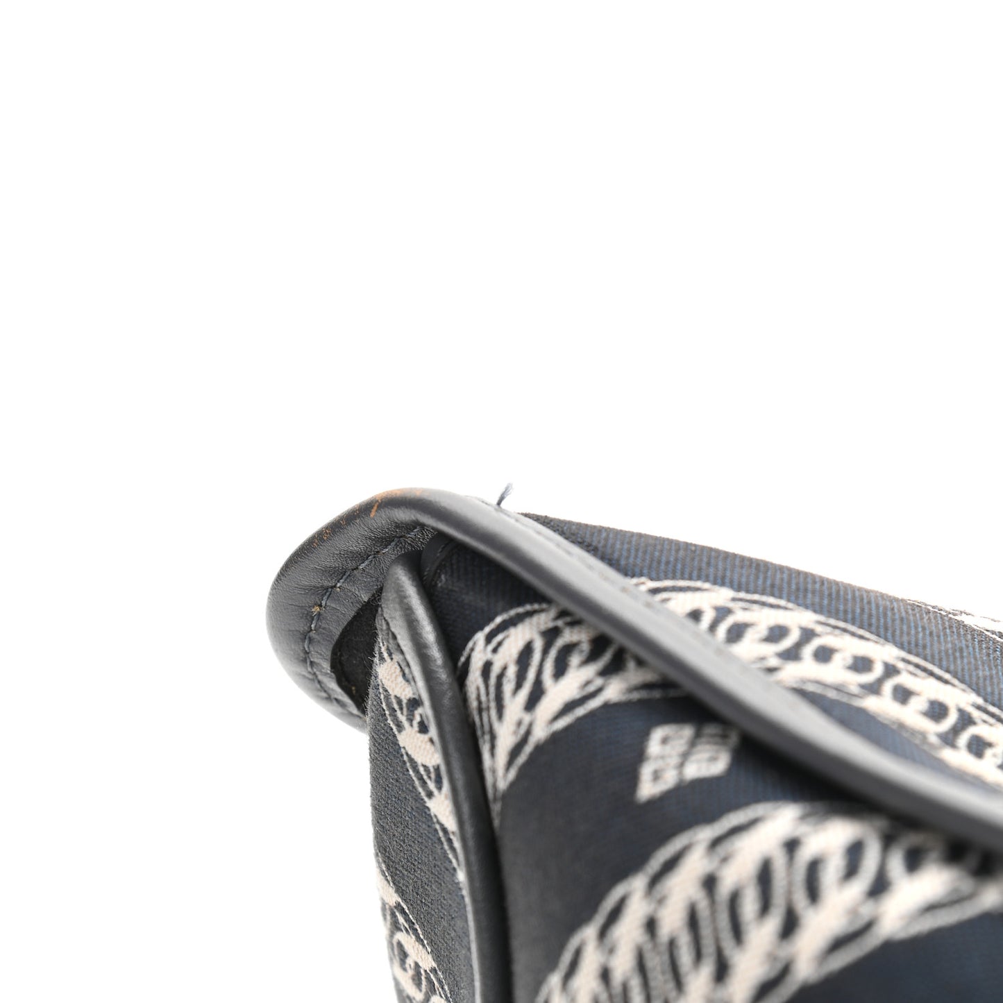 Canvas Jacquard Medium Bond Tote Oil Blue