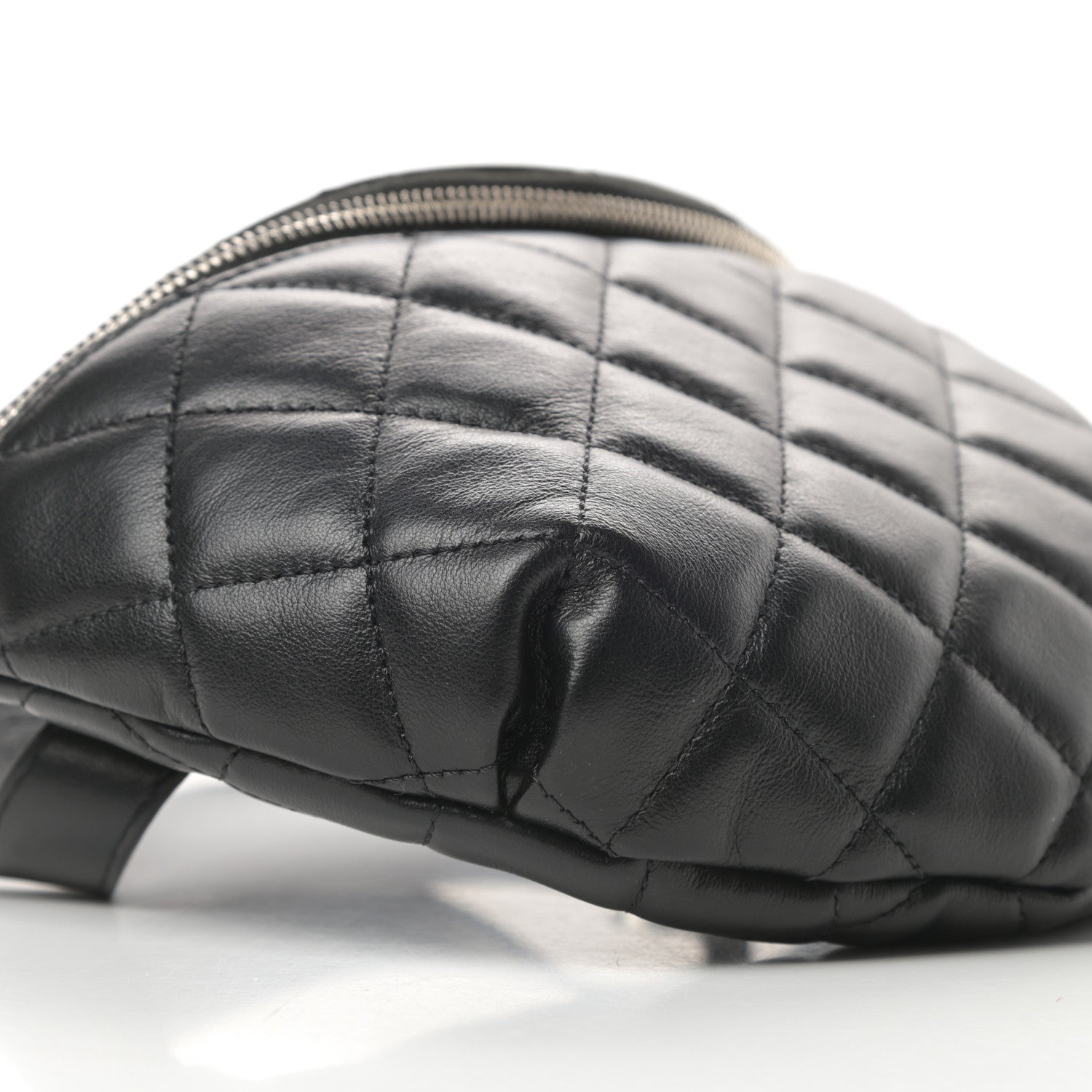 Chanel Calfskin Quilted Waist Belt Bag Black 10 of 11