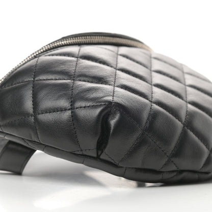 Chanel Calfskin Quilted Waist Belt Bag Black 10 of 11