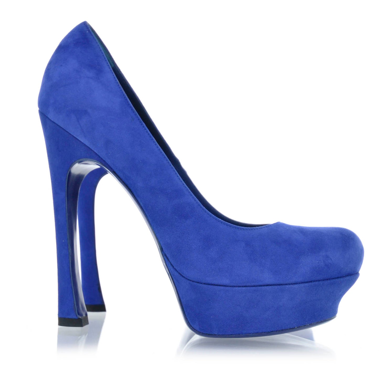 Suede Palais Platform Pumps 41 Electric Blue