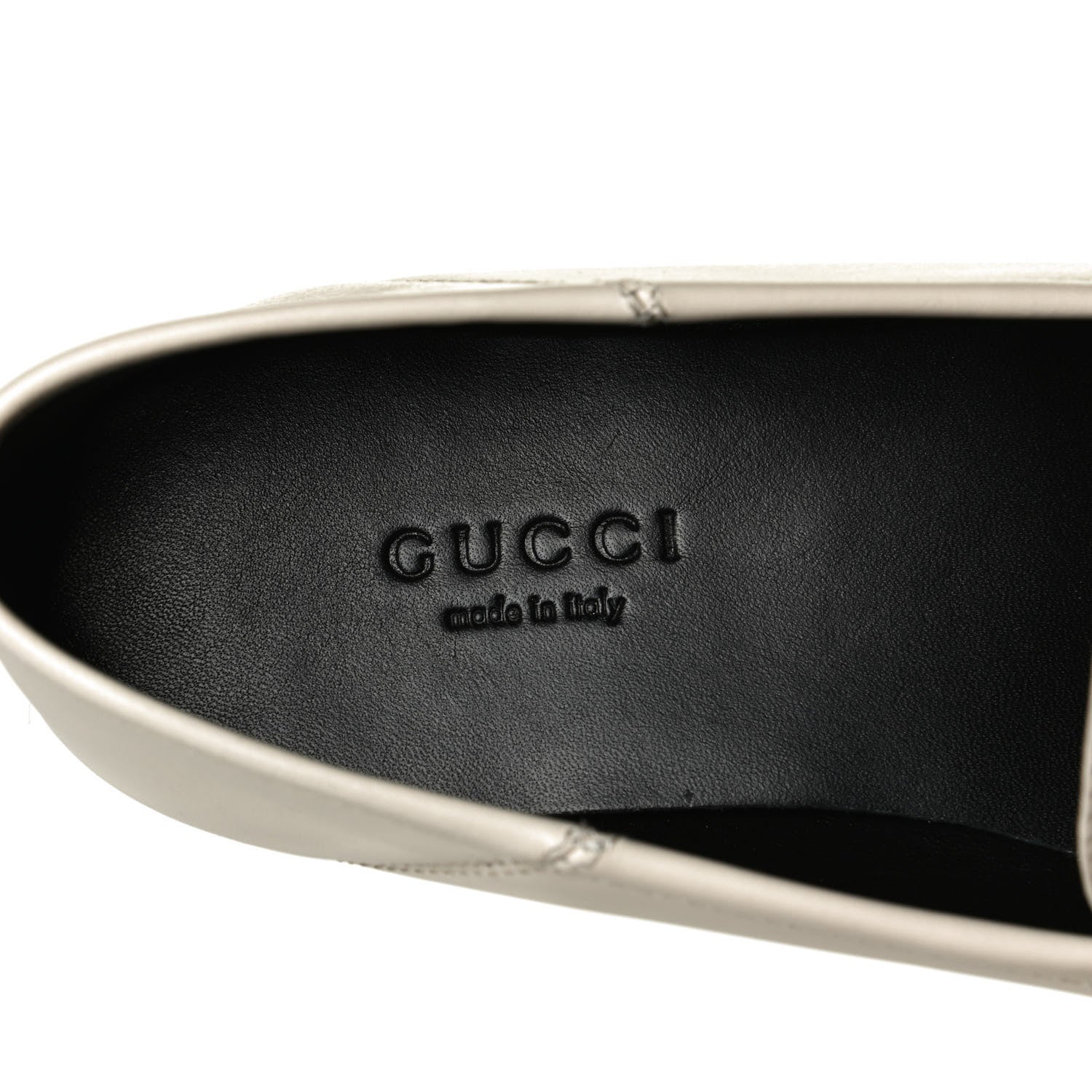 Gucci Calfskin Taste Strawberry Womens Brixton Horsebit Loafers 35.5 Ivory Red 7 of 9
