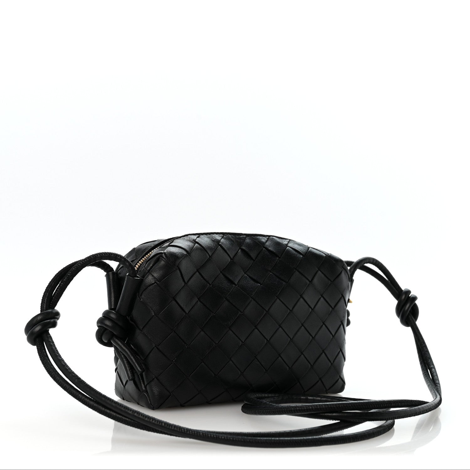 Bottega Veneta Nappa Intrecciato Mini Loop Camera Bag Black 3 of 11